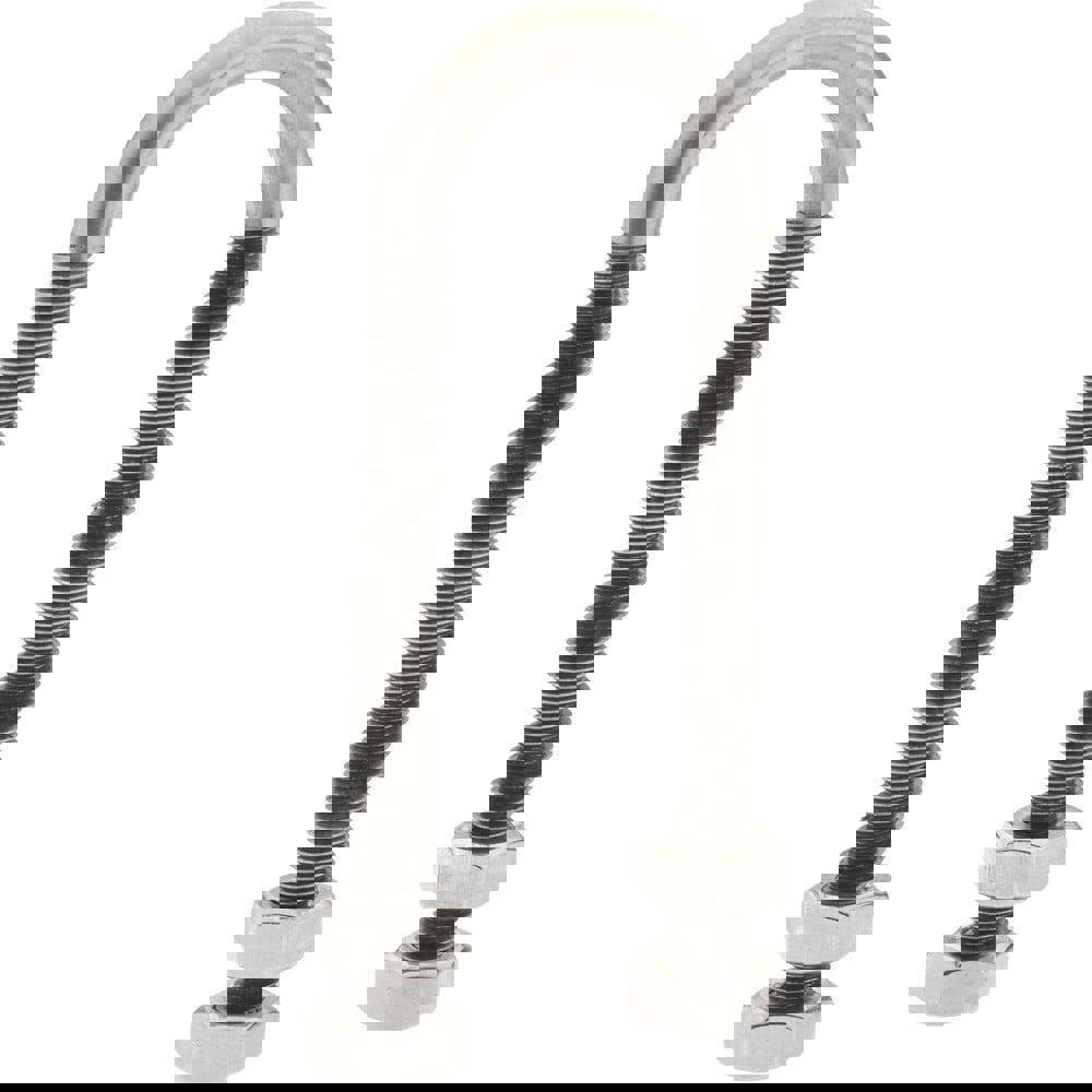 Round U-Bolt: Without Mount Plate, 1/4-20 UNC, 2-1/2